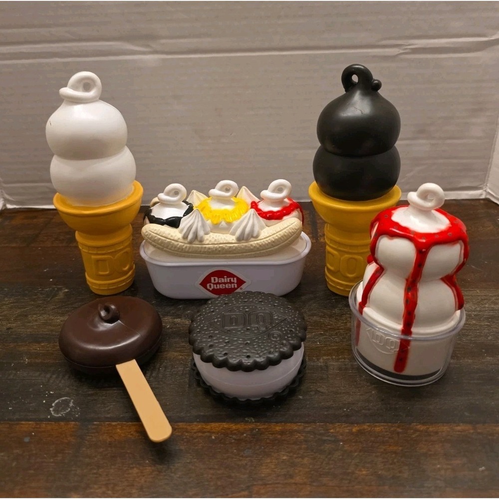 Vintage Dairy Queen DQ Play Food Set Ice Cream Cones Banana Split Sandwich Lot